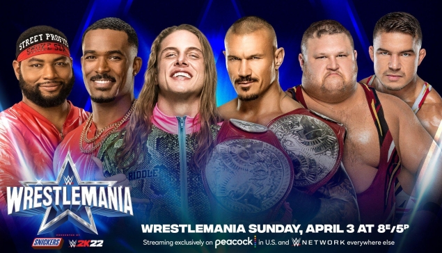RK-Bro vs Street Profits vs Alpha Academy - WrestleMania 38