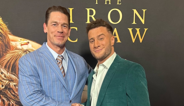 John Cena et MJF partagent le tapis rouge à l'occasion du film ''The Iron Claw''